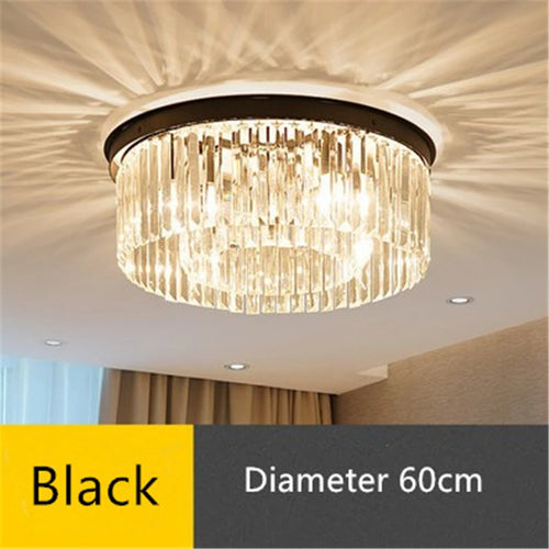 plafonnier moderne en cristal pour décoration intérieure élégante - vue 6 sur 6