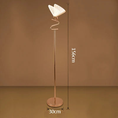 lampe à poser papillon design moderne veilleuse créative luminaire luxe - vue 12 sur 12