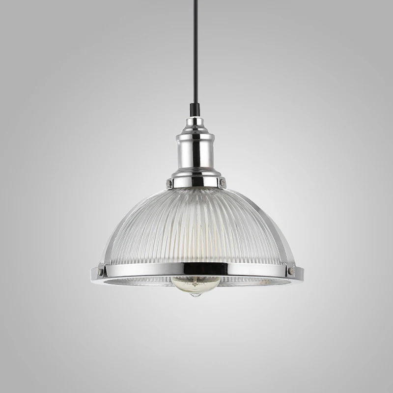 Vintage Suspension Luminaires Suspendus Abat-Jour En Verre Loft Luminaire Suspension Lampe de Suspension Led Pour Salle à manger Bureau E27 - vue 3 sur 8