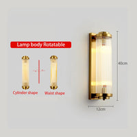Applique murale Led en cristal post-moderne