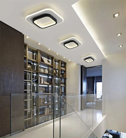 plafonnier led moderne pour intérieur et bureau élégant - vue 7 sur 10
