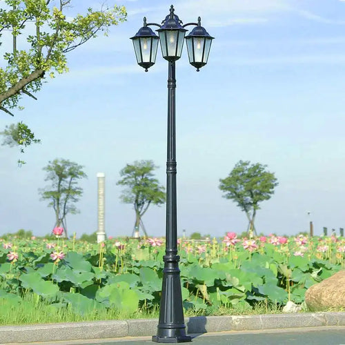 lampadaire épais en aluminium pour éclairage extérieur jardin - vue 4 sur 10