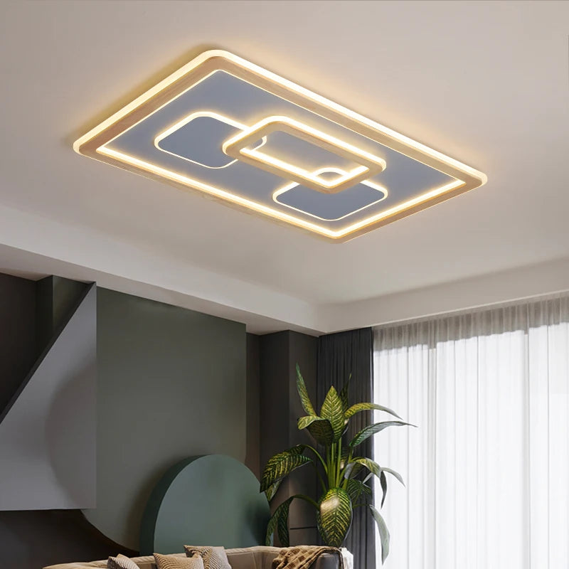 plafonniers led modernes à luminosité réglable pour décoration - vue 4 sur 11
