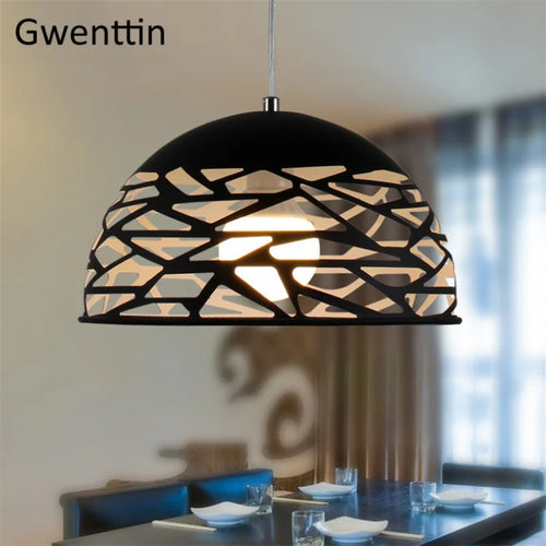 suspension moderne en coquille dœuf pour décoration intérieure - vue 9 sur 8