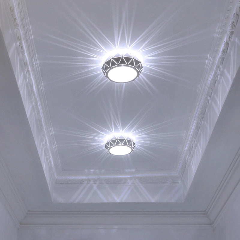 Plafonnier LED moderne simplicité 5W 12W - vue 3 sur 18