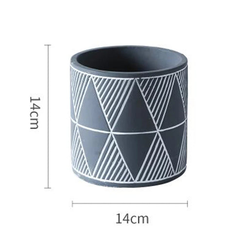 moule en silicone pour pot de fleurs en béton fait maison - vue 14 sur 14