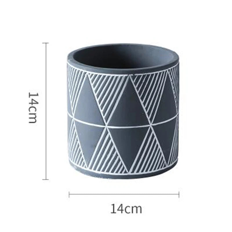 moule en silicone pour pot de fleurs en béton fait maison - vue 14 sur 14