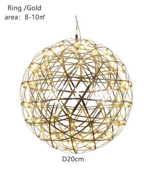 lustre moderne luxe en led pour éclairage intérieur - vue 16 sur 19