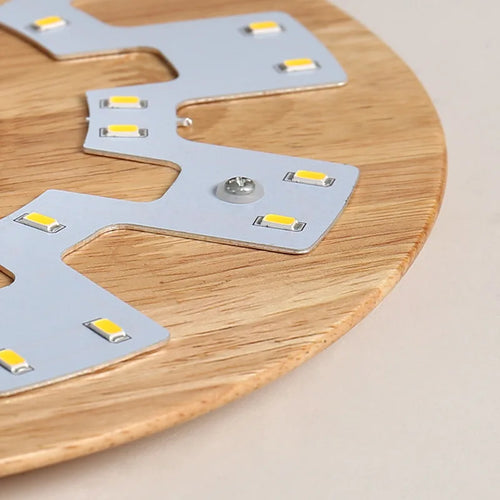 applique murale led moderne en bois avec originalité nordique - vue 10 sur 10