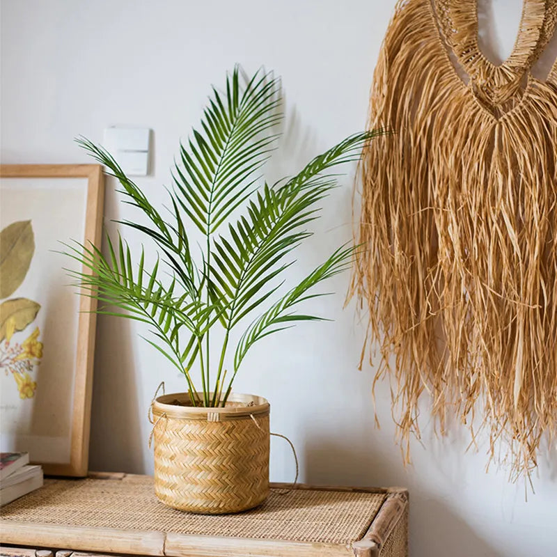 plantes tropicales palmier artificiel branches en plastique réalistes - vue 4 sur 12