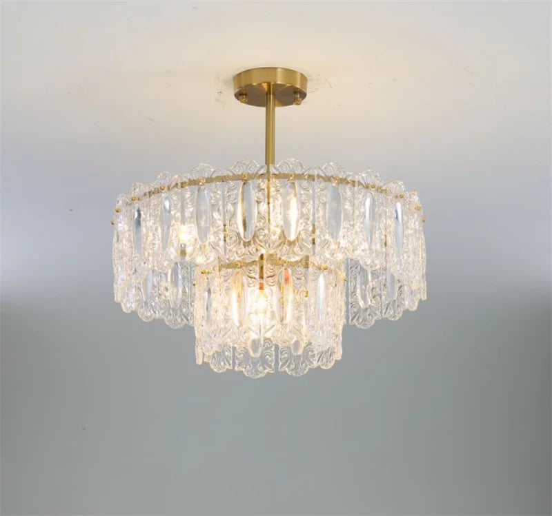 lustre rond en verre artistique pour intérieur moderne - vue 5 sur 15