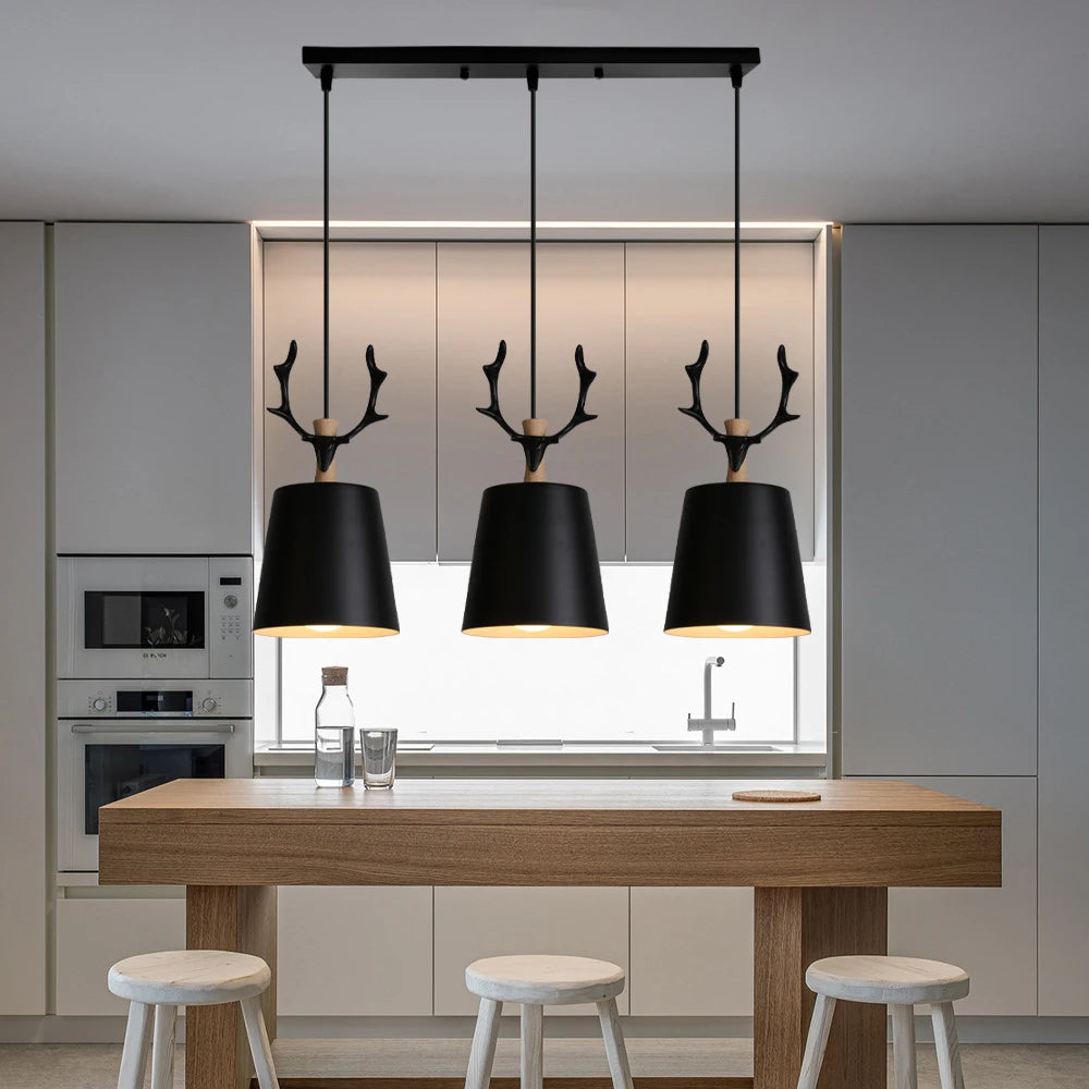 suspension moderne en bois nordique pour restaurant - vue 4 sur 13