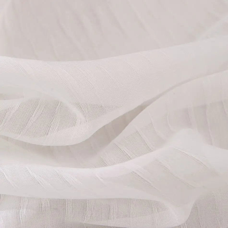 Voilage tulle motifs floraux géométriques style européen fenêtre - vue 3 sur 8