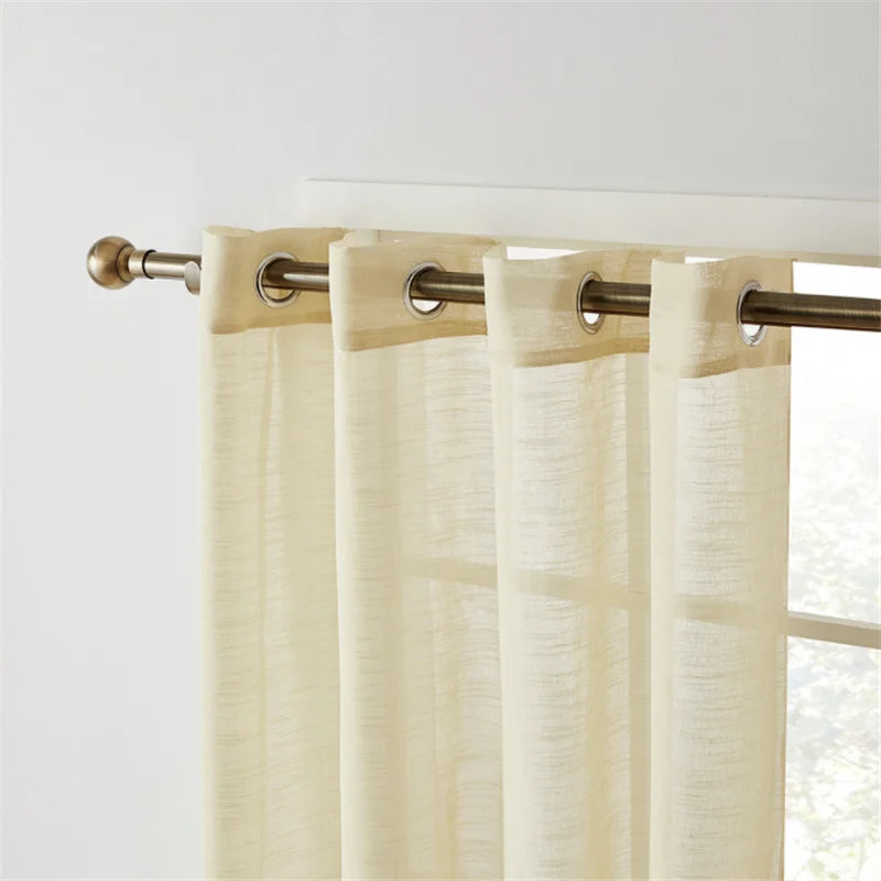 Voilage tulle translucide moderne sur mesure salon chambre - vue 6 sur 10