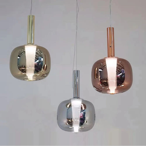 suspension en verre design pour bar restaurant bureau et boutique - vue 3 sur 9