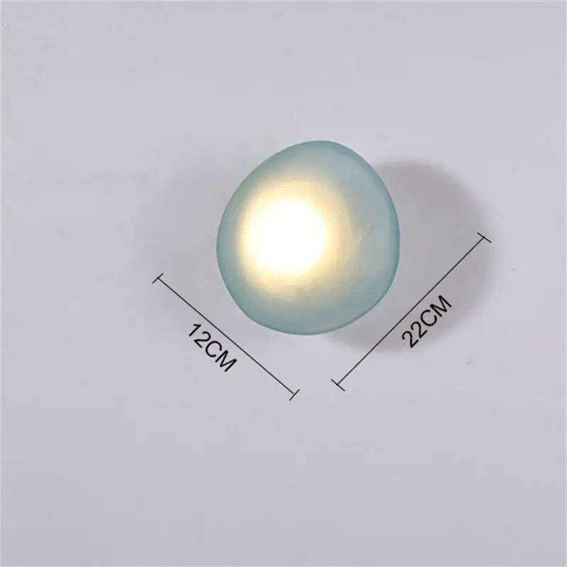 applique murale led galets verre moderne déco intérieur hotel couloir plafonnier éclairage - vue 22 sur 22