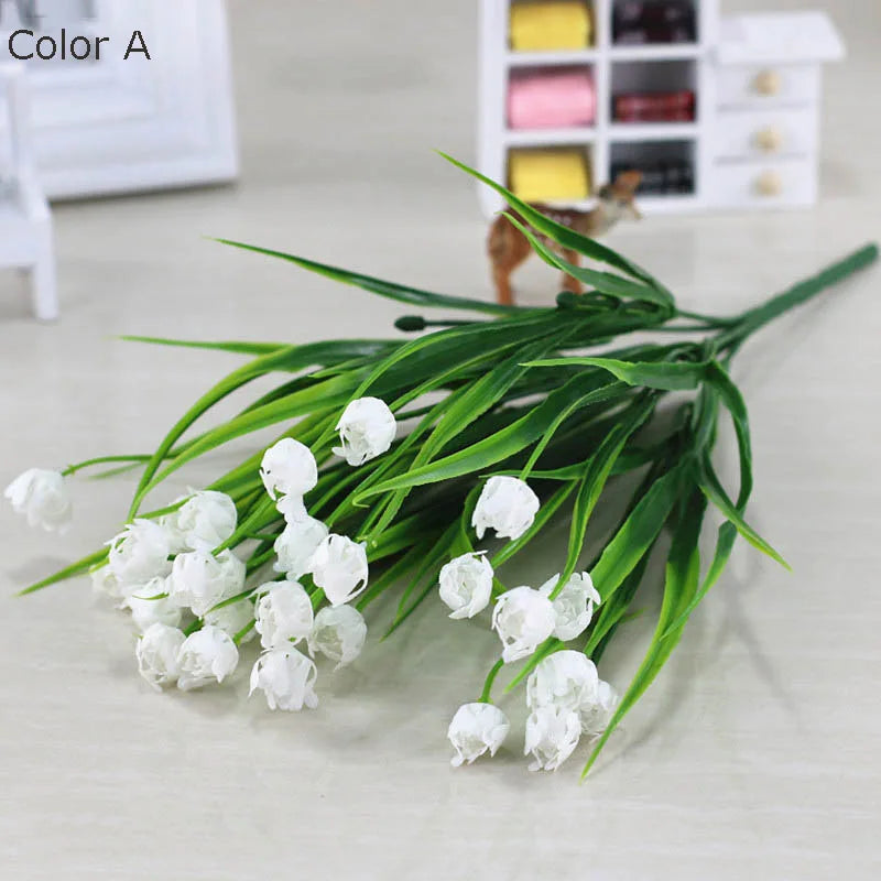 bouquet de mini tulipes artificielles pour décoration de printemps - vue 6 sur 11