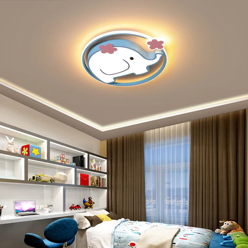 plafonnier éléphant mignon pour chambre d'enfant éclairage intérieur ludique - vue 2 sur 8