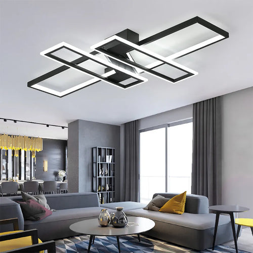 Lampe LED plafonnier salon déco maison éclairage - vue 5 sur 7