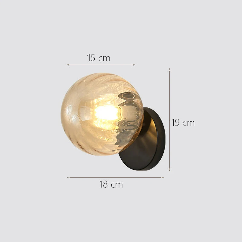 applique murale lune en verre pour décoration intérieure - vue 12 sur 14