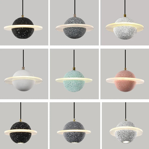 suspension en résine planet pour décoration intérieure moderne - vue 4 sur 18