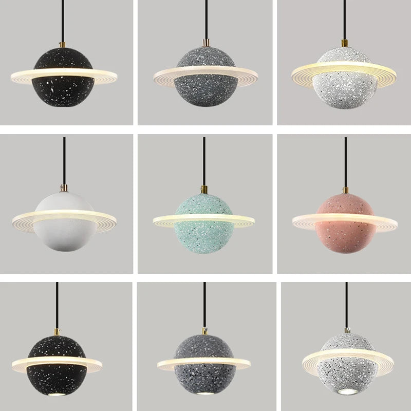 suspension en résine planet pour décoration intérieure moderne - vue 3 sur 18