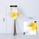 lot de 4 bouquets d'orchidées artificielles pour décoration intérieure festive
