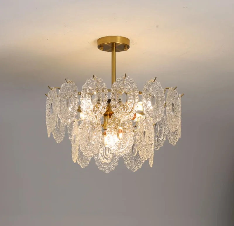 lustre en cristal moderne design luxe pour une ambiance élégante - vue 5 sur 15