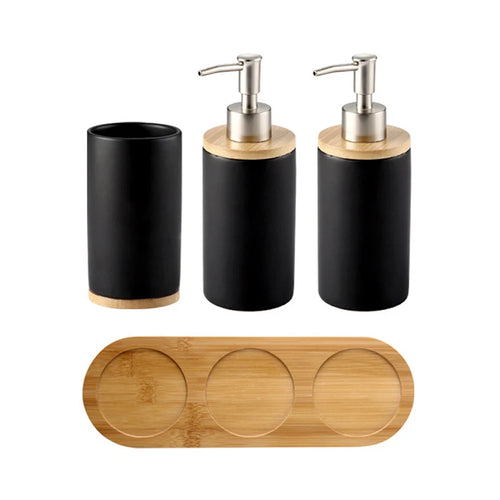 ensemble d'accessoires de salle de bain en céramique trois pièces design - vue 13 sur 21