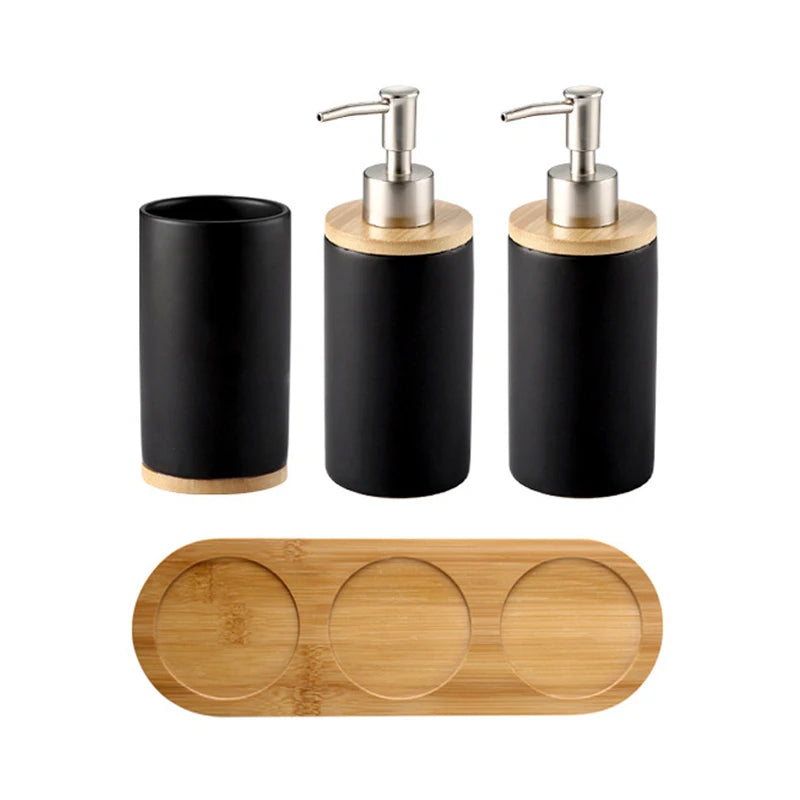 ensemble d'accessoires de salle de bain en céramique trois pièces design - vue 12 sur 21