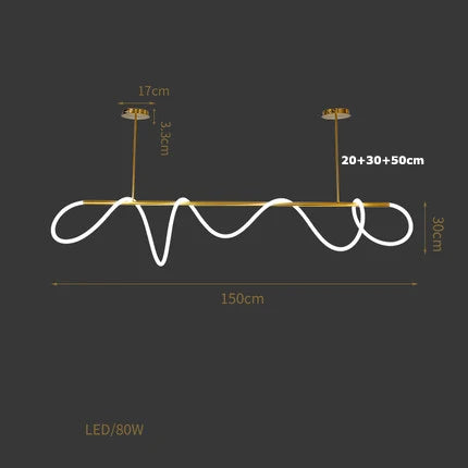 suspension design en forme de notes de musique élégantes - vue 14 sur 22
