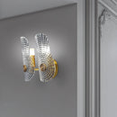 applique murale led design ailes dorées de luxe moderne
