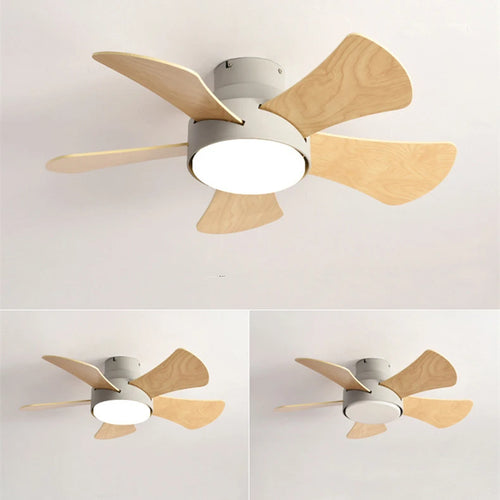 Ventilateur silencieux DC plafonnier ventilateurs de Loft avec lumière LED et lampes modernes à distance pour salon ventilateur de Hall lumières éclairage en bois - vue 9 sur 9