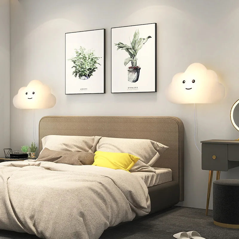 applique murale nuage décorative pour chambre enfant design créatif - vue 3 sur 11