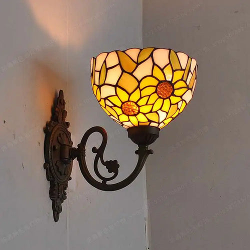 applique murale baroque américaine style tiffany pour éclairage décoratif - vue 15 sur 15