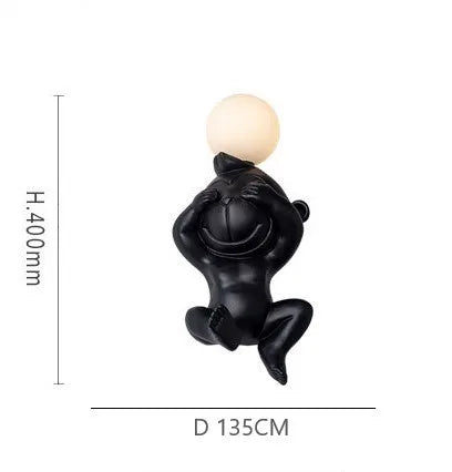 applique murale led singe variateur pour éclairage intérieur - vue 14 sur 16