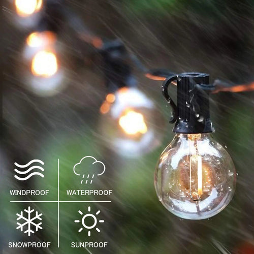 guirlande lumineuse extérieure led ampoules globe décoratives pour jardin terrasse - vue 10 sur 11