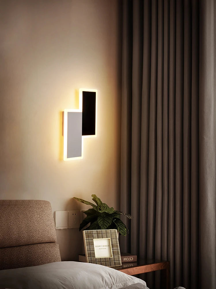 applique murale led moderne simple art décoratif luminaire - vue 3 sur 10