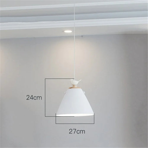 suspension nordique design oiseau luminaires pour escalier - vue 6 sur 7