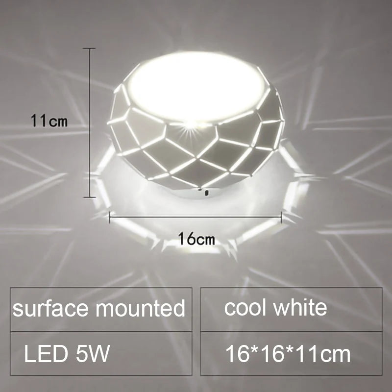 Plafonnier LED moderne simplicité 5W 12W - vue 10 sur 18