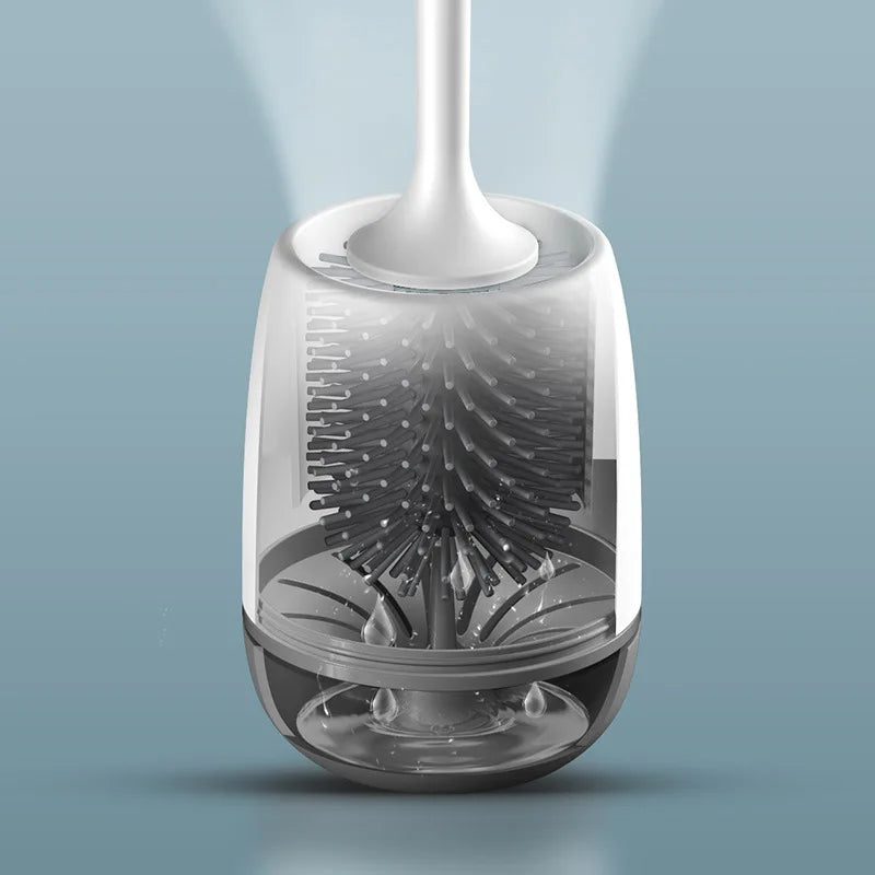 brosse de nettoyage murale à long manche en silicone - vue 4 sur 10