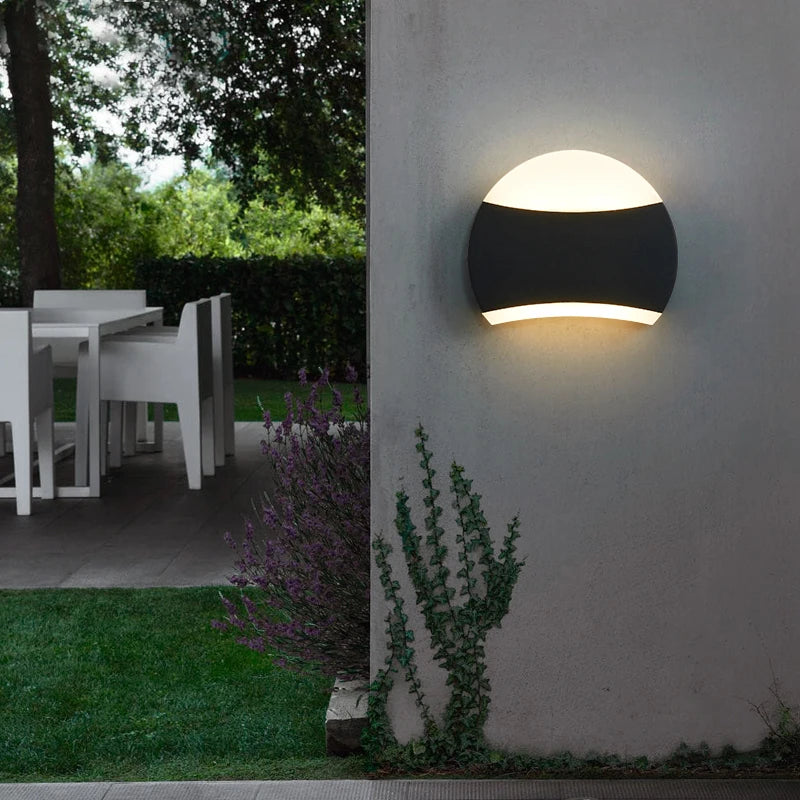 Applique murale extérieure lampe de terrasse porche avant appliques murales extérieures modernes maison de jardin appliquer applique murale étanche éclairage mural - vue 6 sur 8