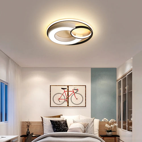 plafonnier rond au design nordique pour intérieur moderne - vue 3 sur 10