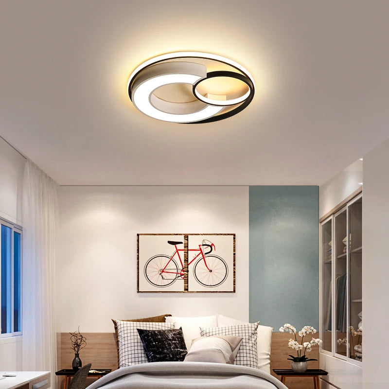 plafonnier rond au design nordique pour intérieur moderne - vue 3 sur 10