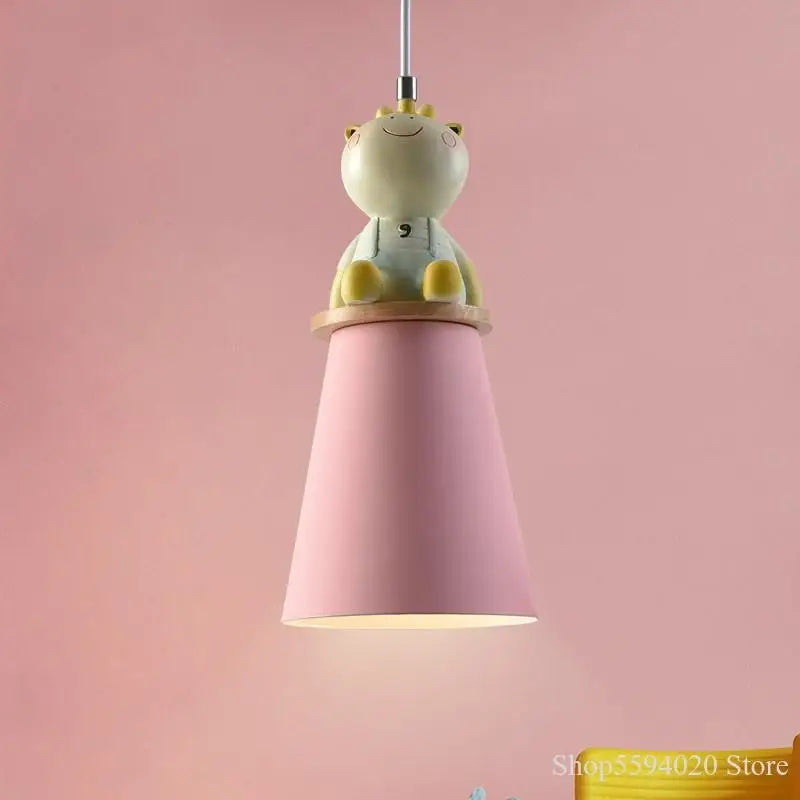 lustre créatif dessin animé animal pour chambre d'enfants - vue 1 sur 11