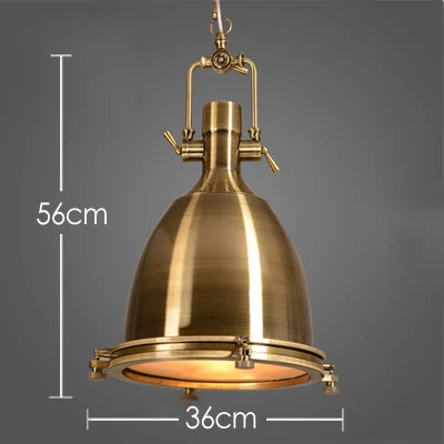Suspension industriel Vintage en verre E27 - vue 8 sur 10