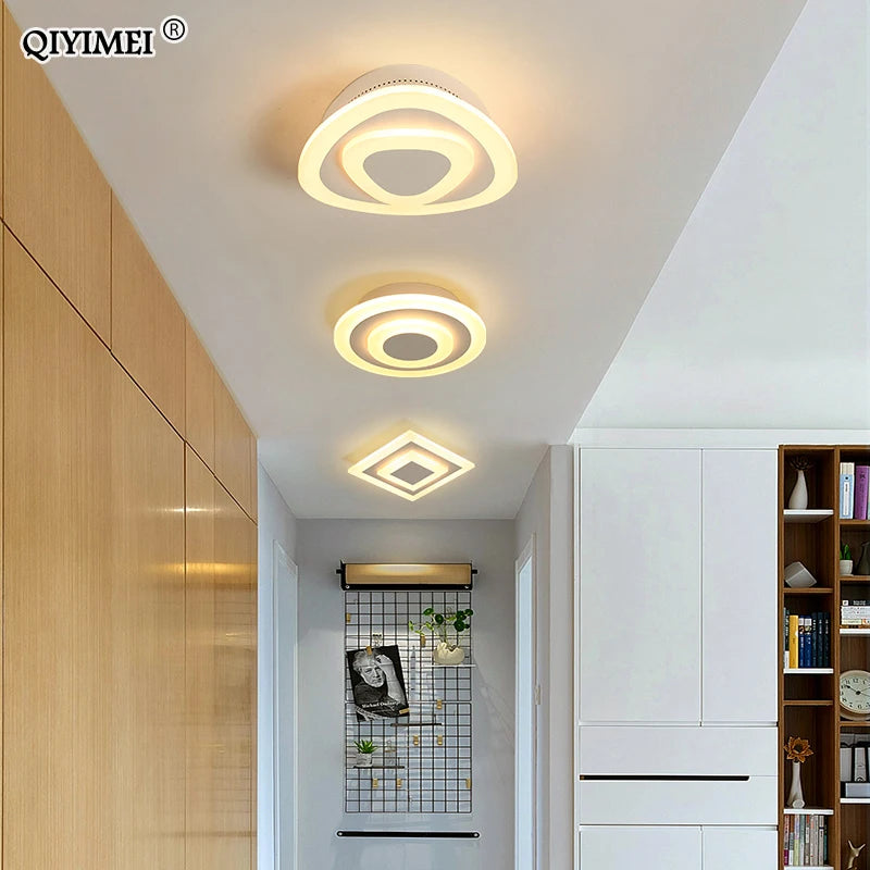 plafonnier led rond carré pour éclairage maison décoratif - vue 5 sur 15
