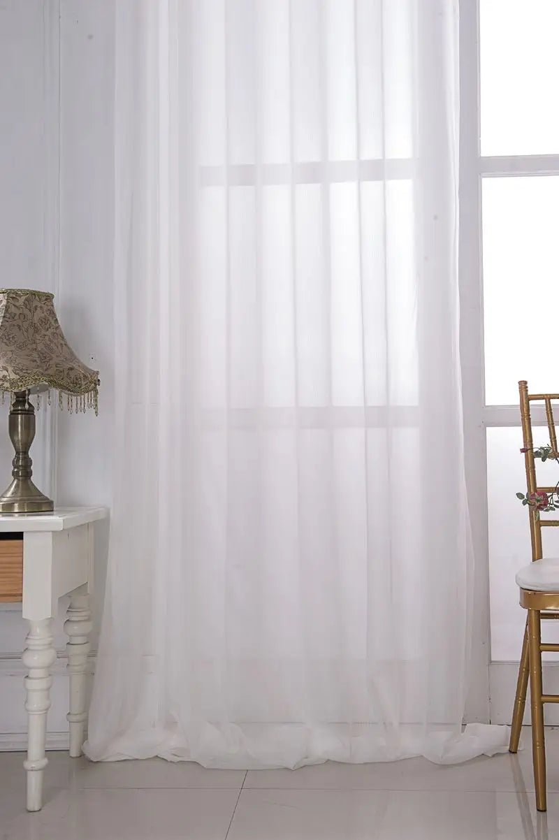 Voilage jacquard géométrique floral rétro style européen maison - vue 2 sur 8