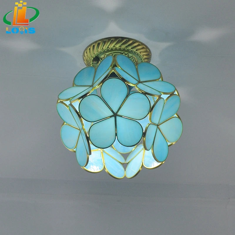 lampe à pétales en verre style nordique pour décoration intérieure - vue 2 sur 18