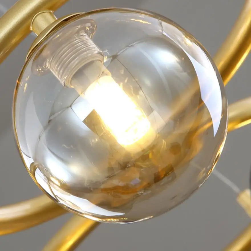 lustre nordique à bulles suspendu pour décoration intérieure - vue 6 sur 10